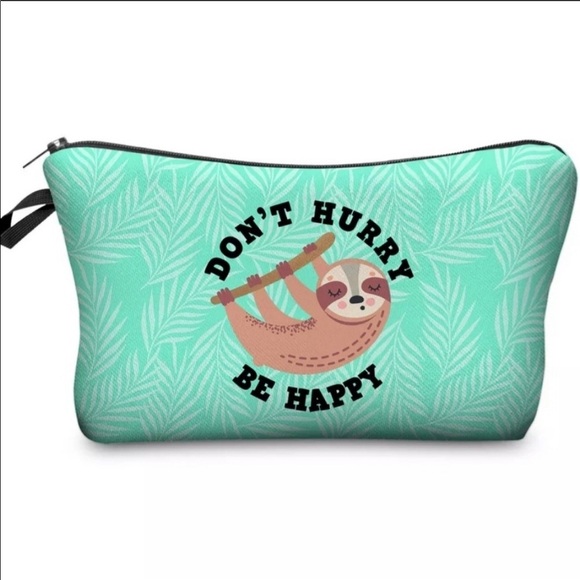 Sloth Themed Make Up Bag - Picture 2 of 8